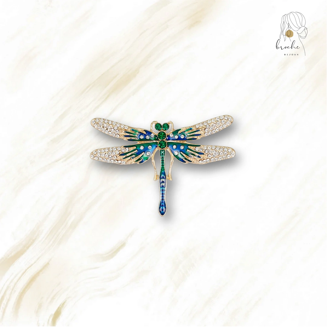 Broche Libellule Art Deco