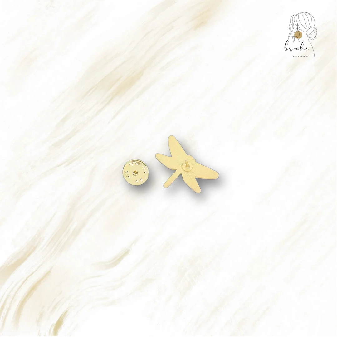 Broche Libellule Art Doré