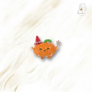 Broche Mini Citrouille Baguette Magique