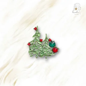 Broche Noël Double Sapin