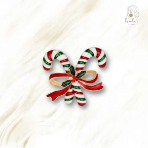 Broche Noël Double Sucre D'Orge
