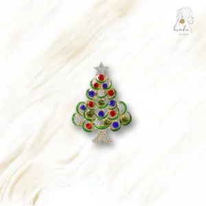 Broche Noël Sapin Art Moderne