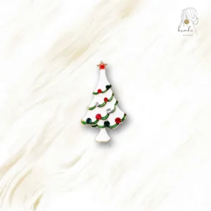 Broche Noël Sapin En Neige