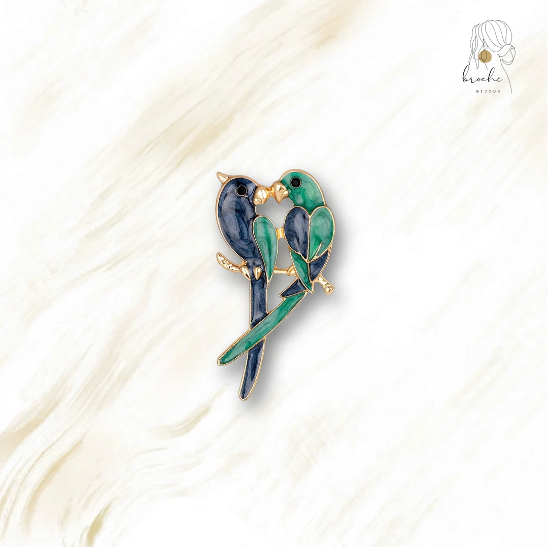 Broche Oiseau Bec Doré