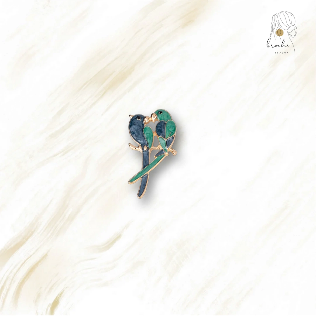 Broche Oiseau Bec Doré