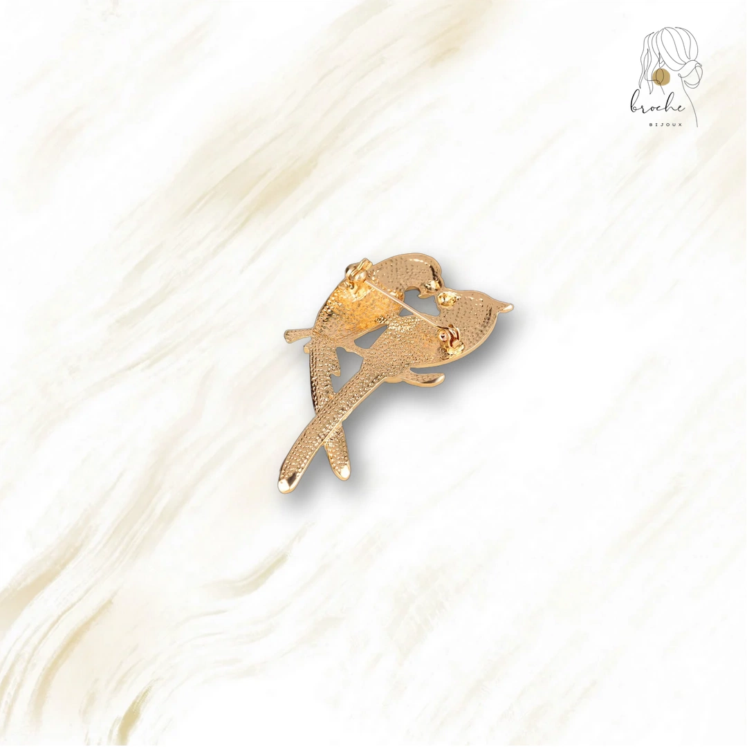 Broche Oiseau Bec Doré