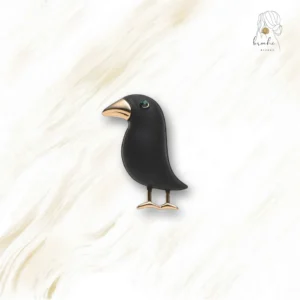 Broche Oiseau Corbeau