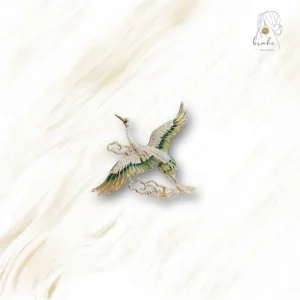 Broche Oiseau Strass