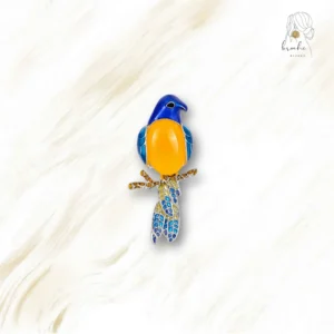 Broche Oiseau Ventre Jaune