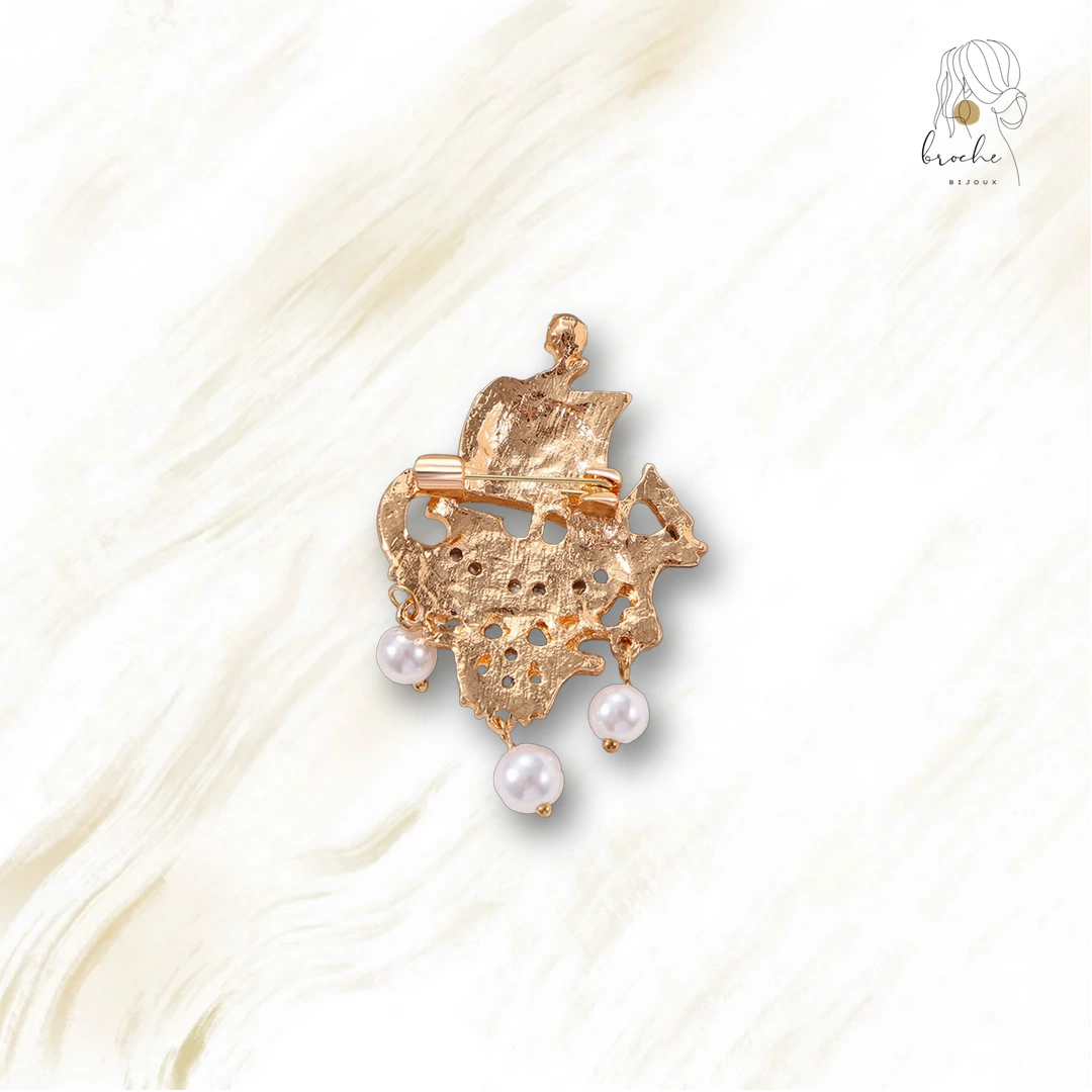 Broche Original Bateau Flottant