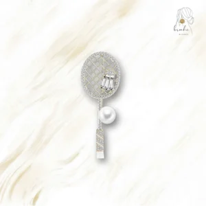 Broche Originale Badminton Élégance