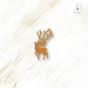 Broche Originale Cerf Métal