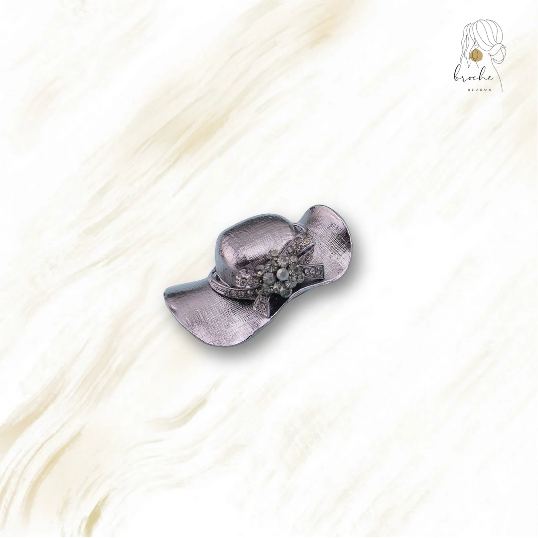 Broche Originale Chapeau Mondain