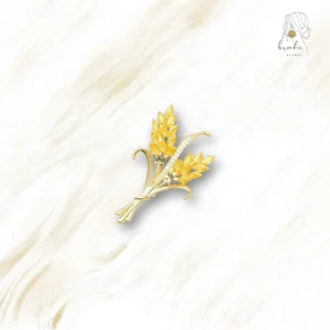 Broche Originale Épi Doré