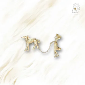 Broche Originale Gracieuse Promenade