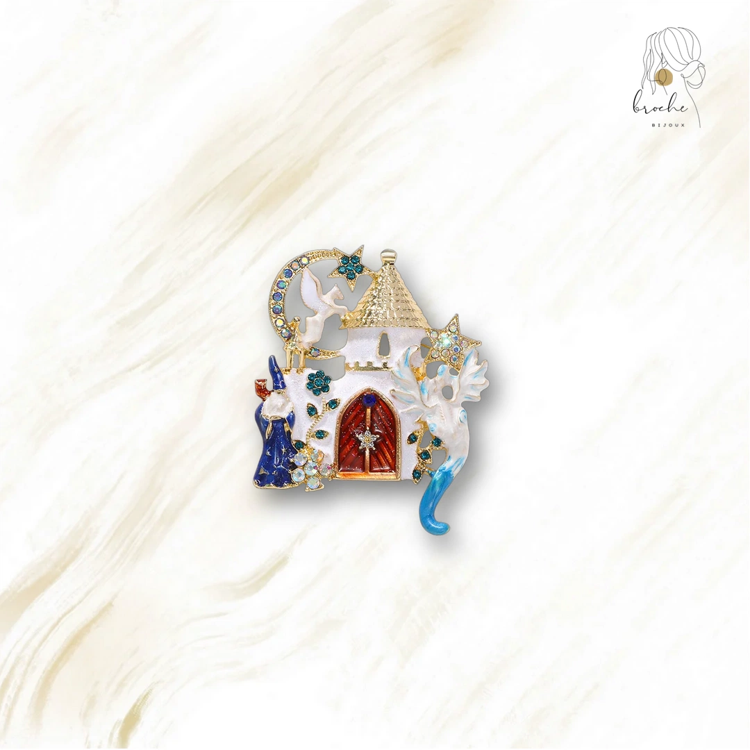 Broche Originale Petite Maison Blanche