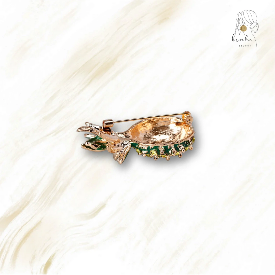 Broche Originale Strass’ananas