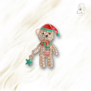 Broche Ourson De Noël Strass