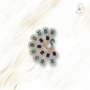 Broche Paon Art Déco