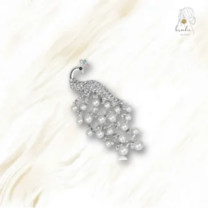 Broche Paon Perle