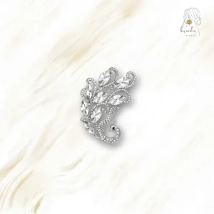 Broche Phoenix Strass Blanche