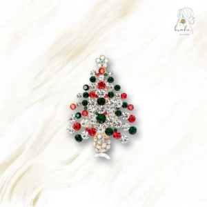Broche Sapin De Noël Strass