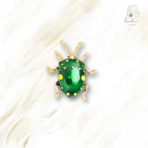 Broche Scarabée Doré