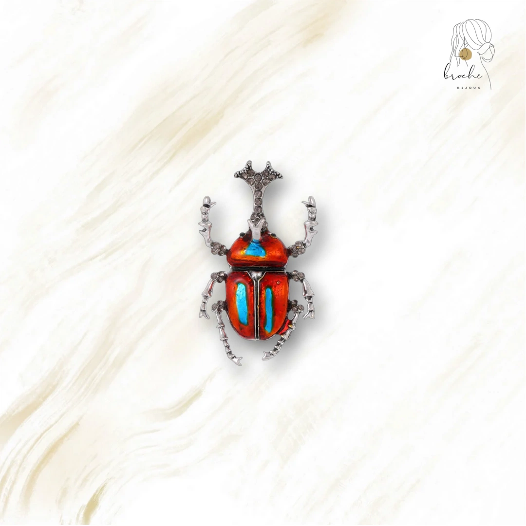 Broche Scarabée Massif