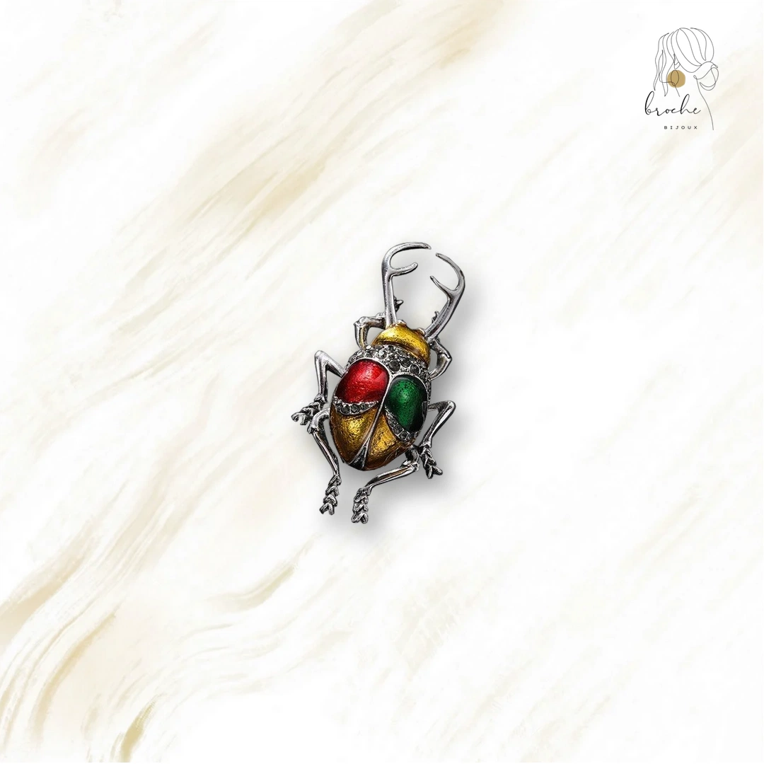 Broche Scarabée Mexicain