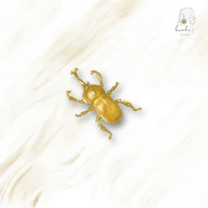 Broche Scarabée Or Nature