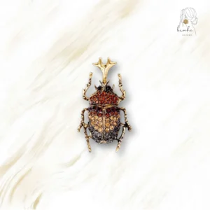 Broche Scarabée Strass Fête