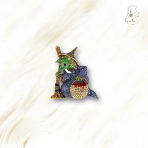 Broche Sorcière Rempli De Strass