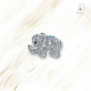 Broche Strass Éléphant Mignon