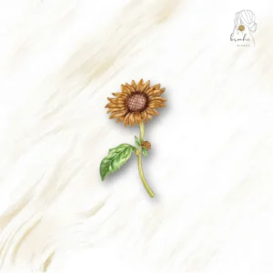 Broche Tournesol Ancienne