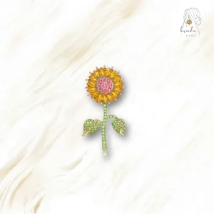 Broche Tournesol En Strass