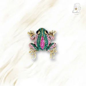 Petite Grenouille Broche Strass
