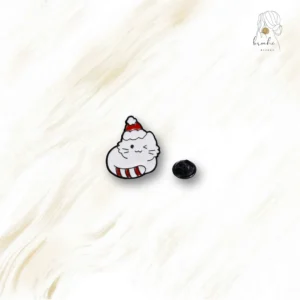 Pin's Chat Blanc De Noël