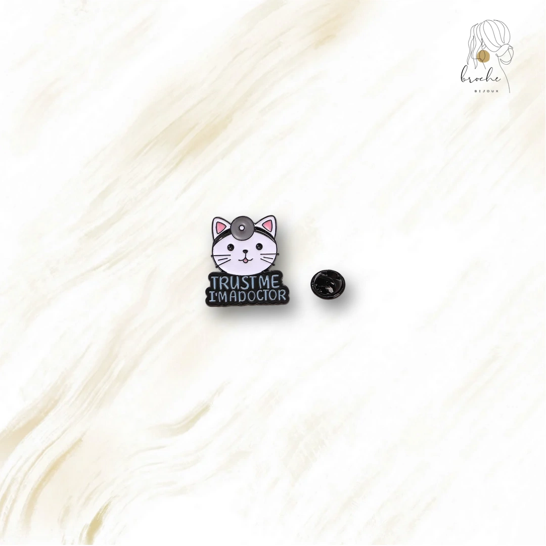 Pin's Chat Docteur D'Halloween