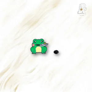 Pin's Grenouille Avec Petit Couteau
