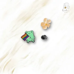 Pin's Grenouille Drapeau Multicolore